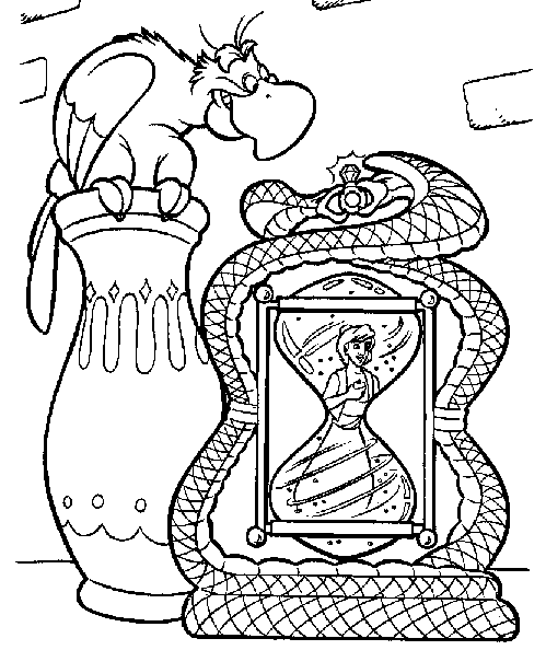 iago aladdin coloring pages - photo #20