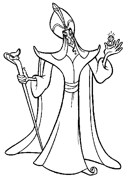 jafar coloring pages - photo #6